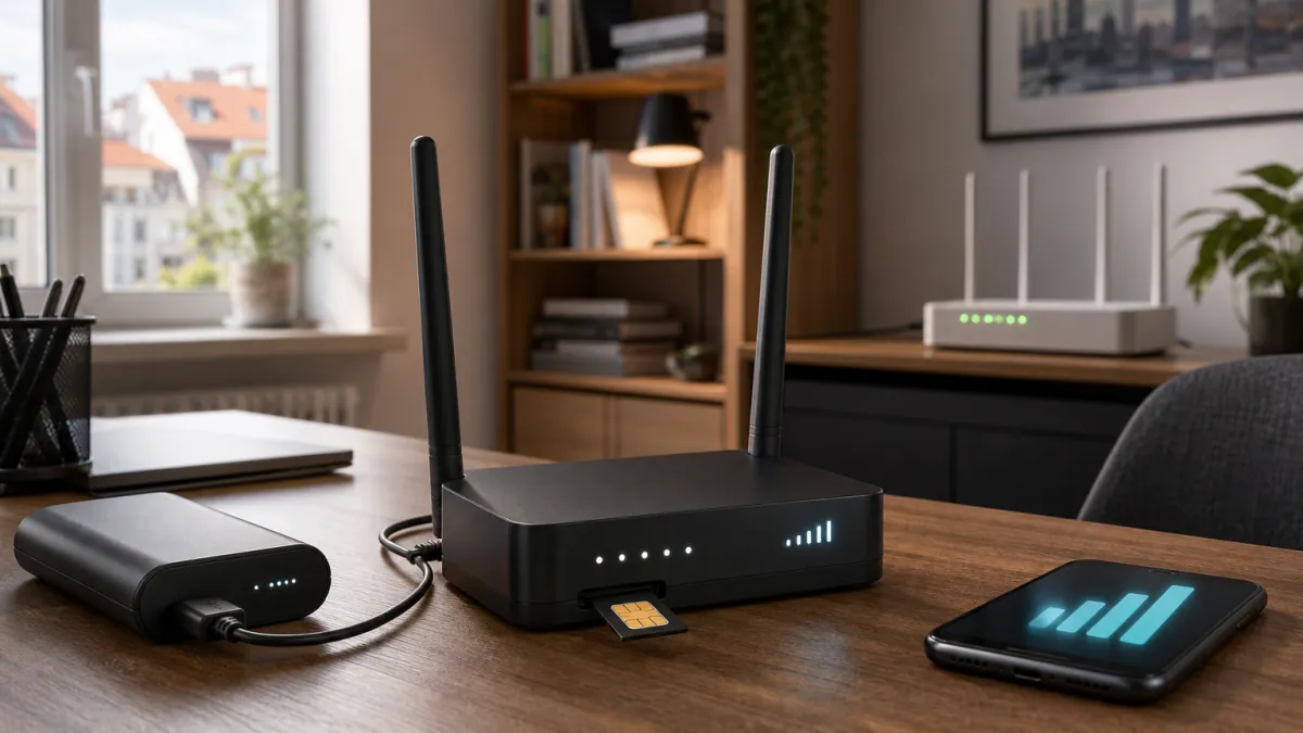 LTE router jako záložní internet