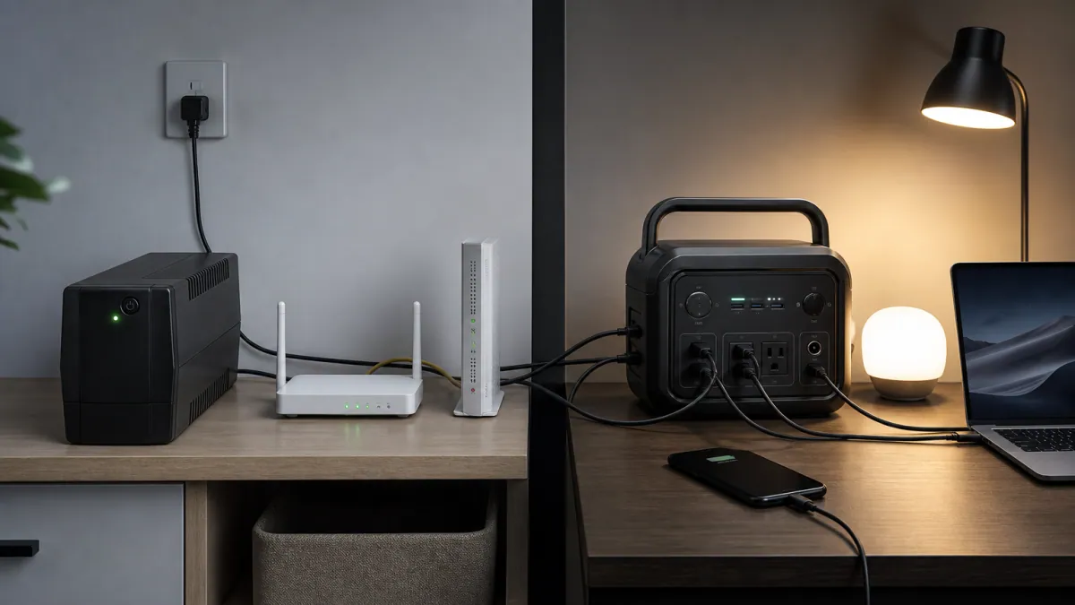 UPS vs powerstation: rozdíl pro domácnost